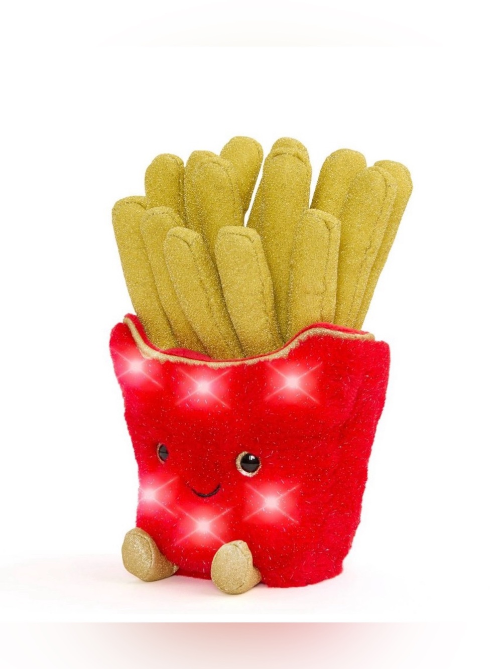 FAO Schwarz 11" Glow Brights Plush LED with Sound French Fries: Polyester Food - Picture 4 of 13